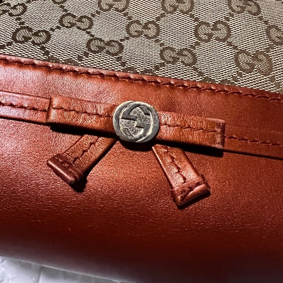 Gucci Monogram Web Mayfair Top Handle Satchel Crossbody Two Way Shoulder Bag - Picture 6 of 16